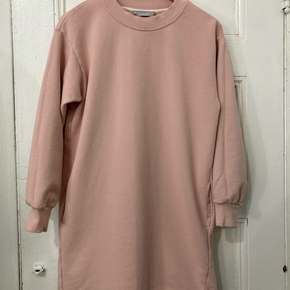 Everlane The Classic French Terry Crew Neck Dress Size Small
